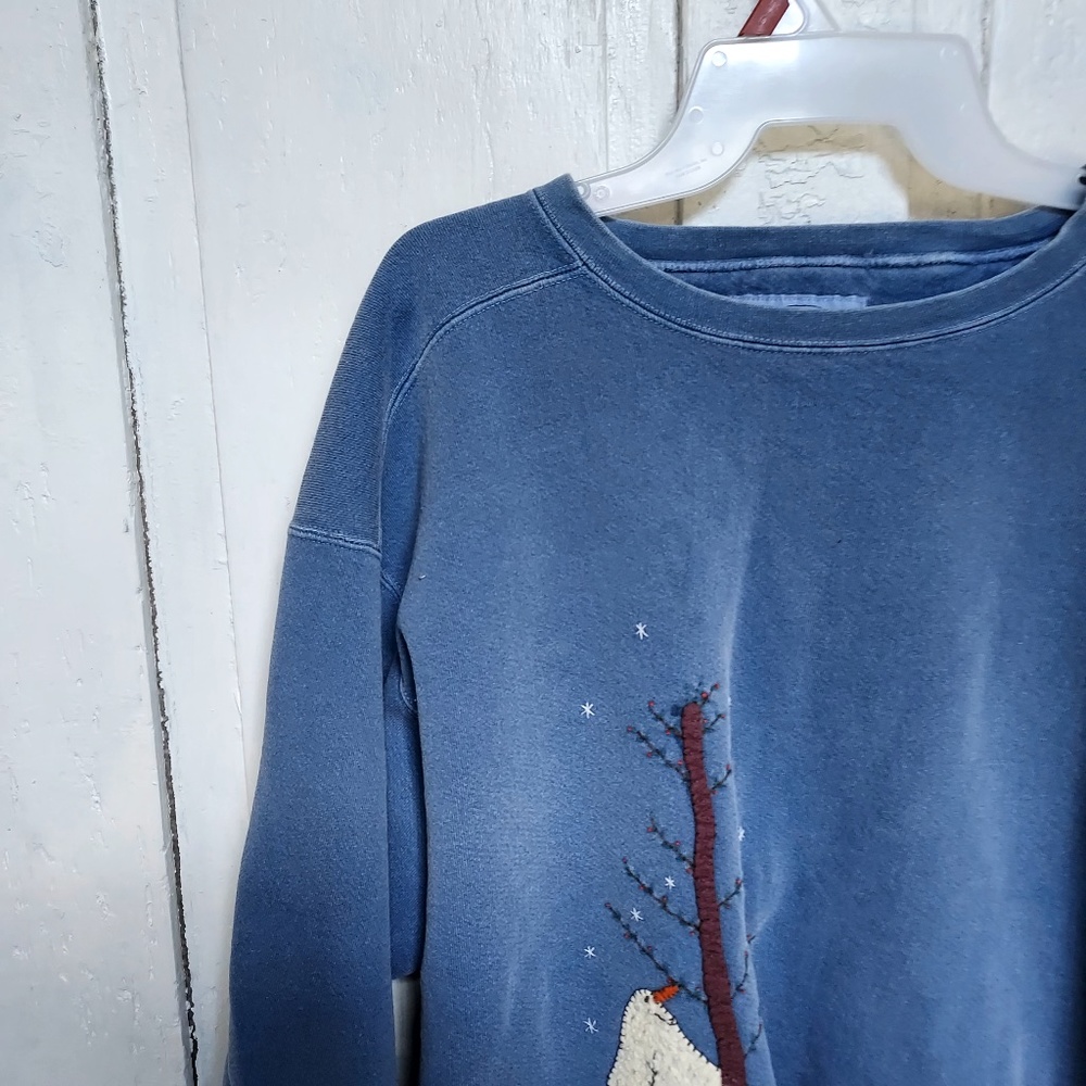 Vintage Blue Crewneck- Authentic Pigment